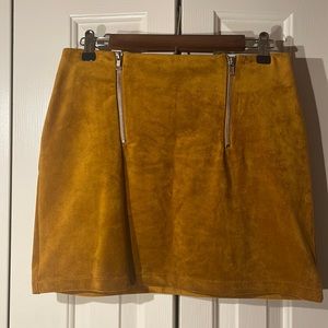 Felt mini skirt